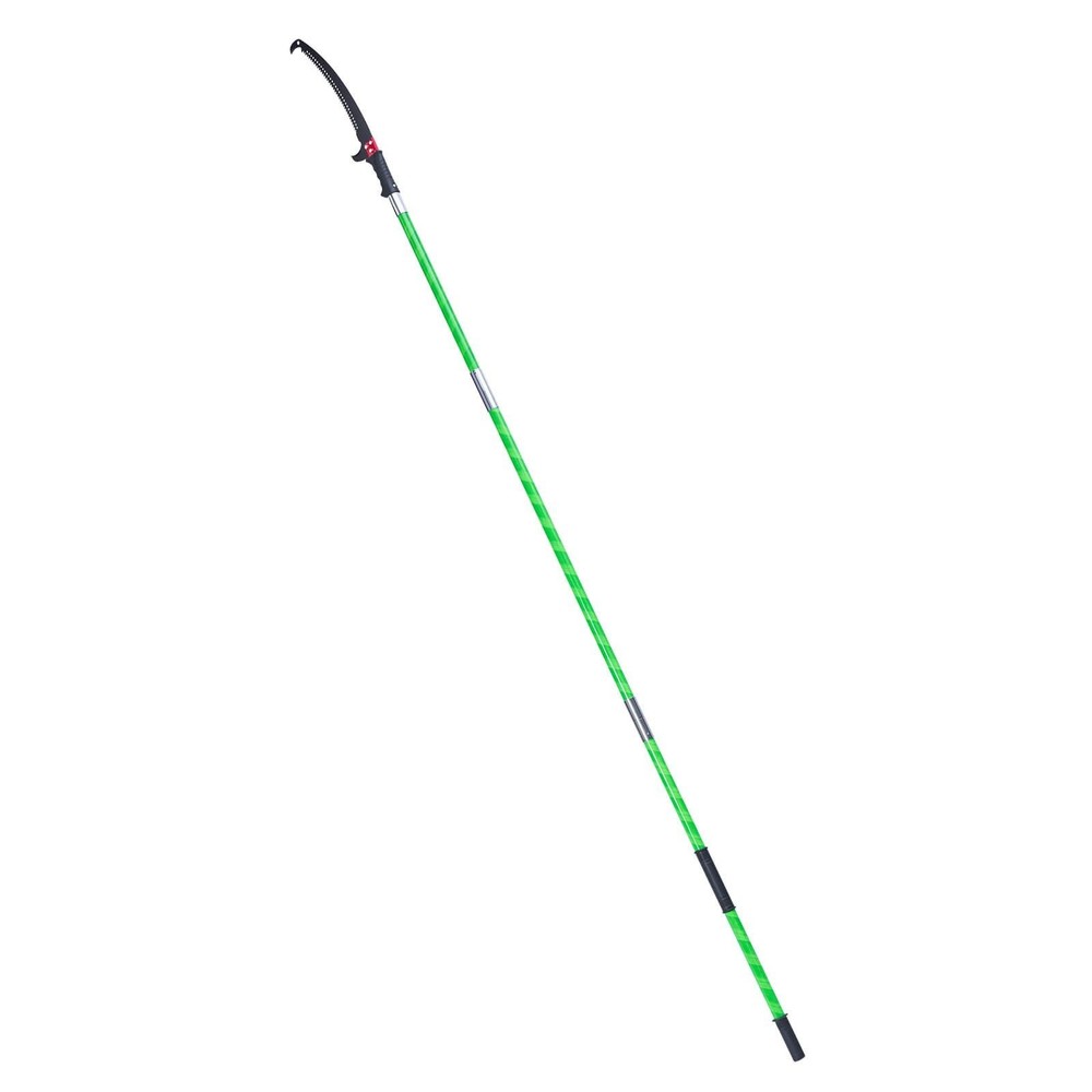 3.87-27ft Manual Tree Pruner with Sharp 65Mn Steel Dual-Hook Blade
