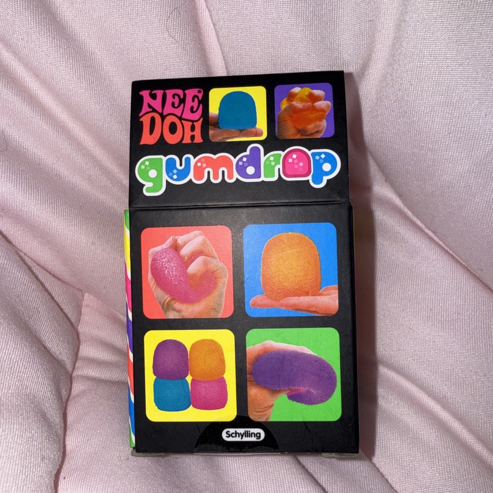NeeDoh Gumdrop Super Solid Squish Orange