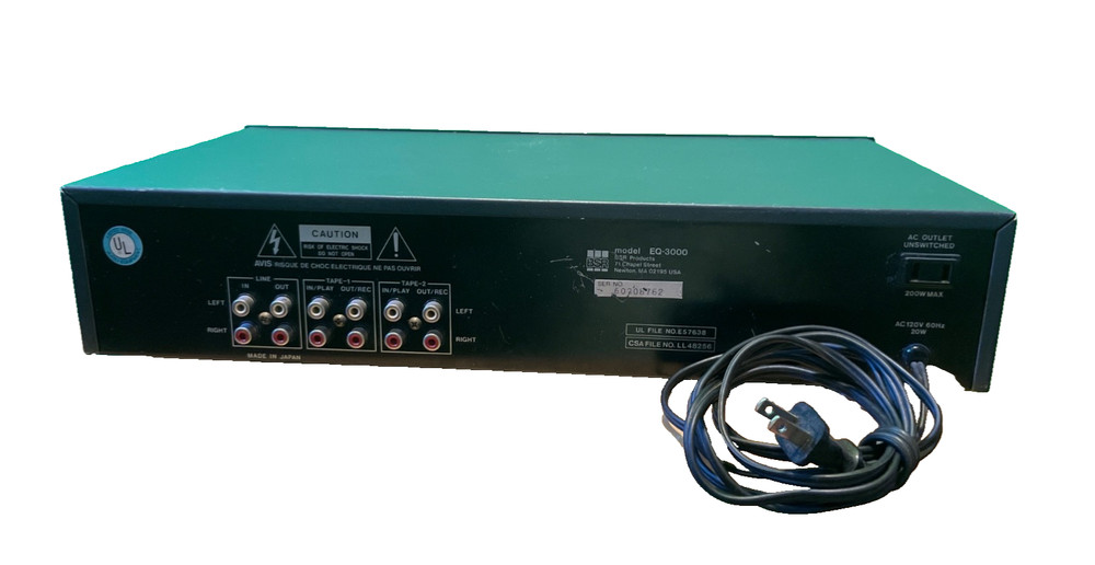 BSR EQ-3000 Frequency Graphic Equalizer Spectrum Analyzer