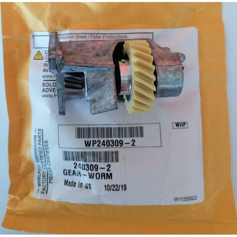 Whirlpool Original 240309-2 Genuine OEM WP240309-2 KitchenAid Mixer Worm Gear