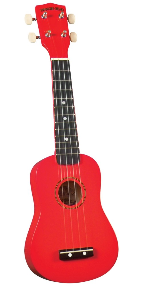 Diamond Head DU-10 Soprano Ukulele Red Black Fingerboard
