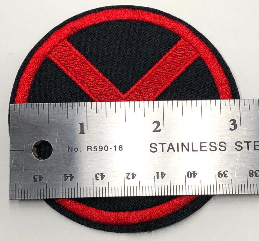 X-MEN Marvel Movie & Comic 3" - Red & Black EMBROIDERED PATCH