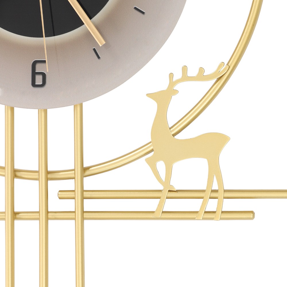 Modern Wall Clock, LED Lighting Wall Clock, Large Gold Decorative Wall Clock