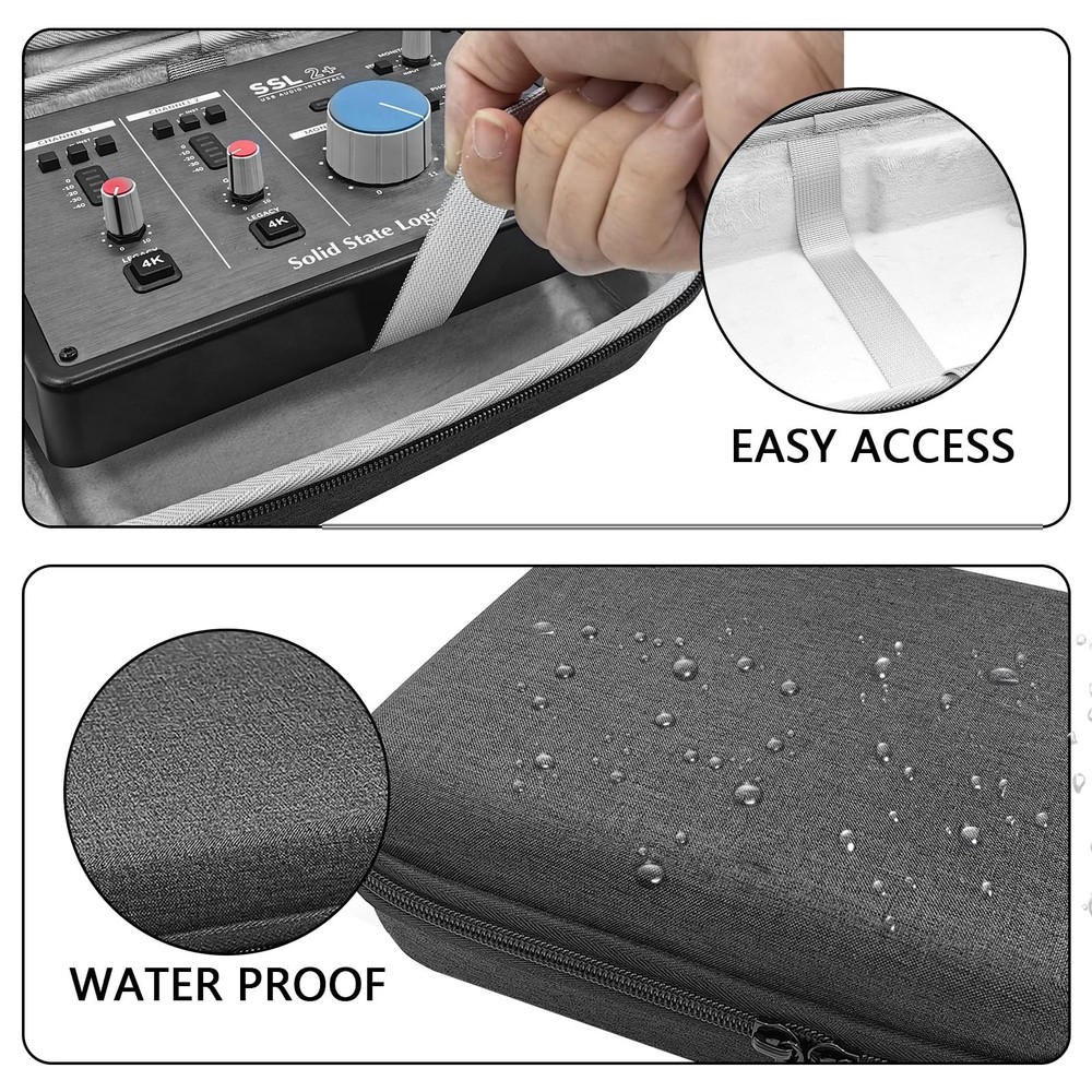 Velvet HardCase Compatible with Solid State Logic SSL 2 or 2+ Audio Interface co
