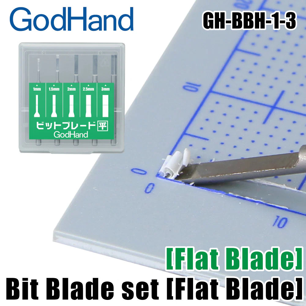 Godhand GH-BBH-1-3 Bit Blade Set - Flat Blade