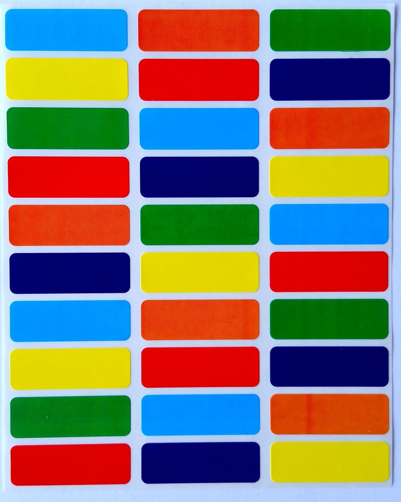 Small Sticky Labels White Rectangular 1" x 0.375 + Bonus 1660,