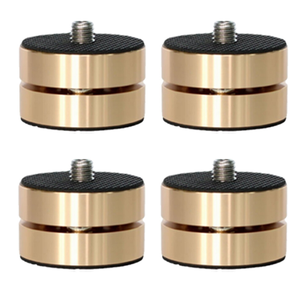 4pcs Aluminum HiFi Audio Amp Speaker Turntable Isolation Feet Equipment Base Pad