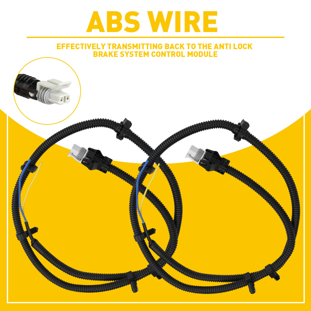 2PCS ABS WHEEL SPEED SENSOR WIRE HARNESS FRONT LEFT/RIGHT FOR 00-15 CHEVY IMPALA