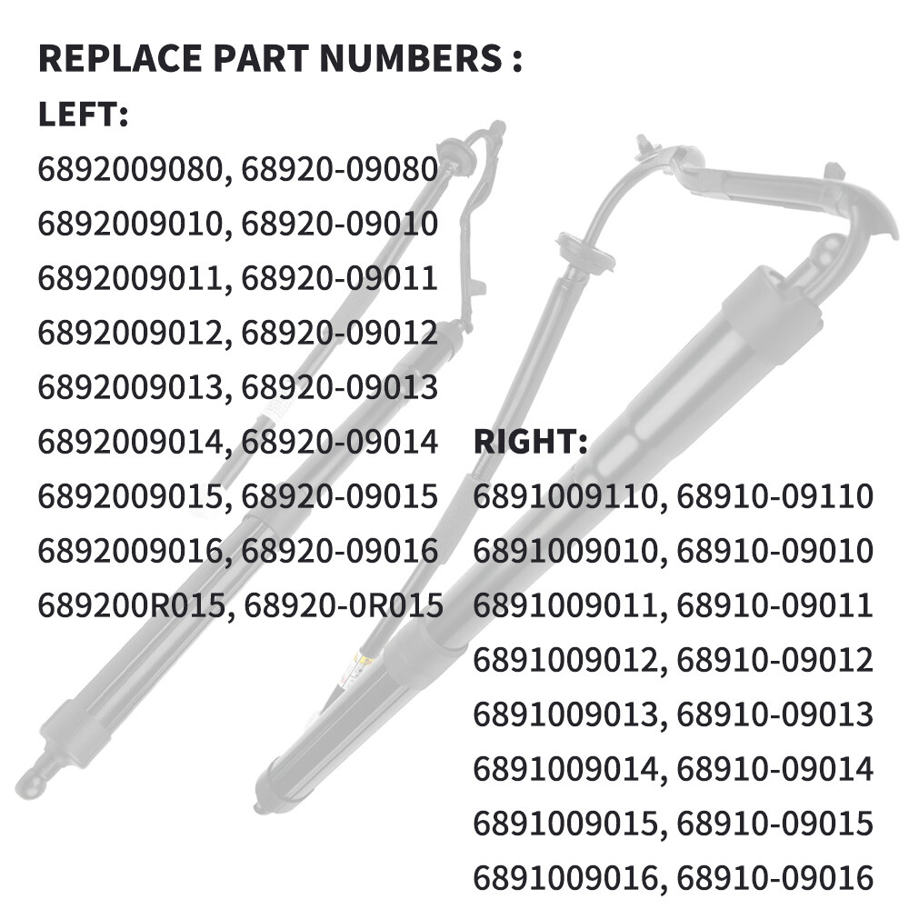 Rear Tailgate Power Hatch Lift Support Strut for 2013-18 Toyota RAV4 6892009010