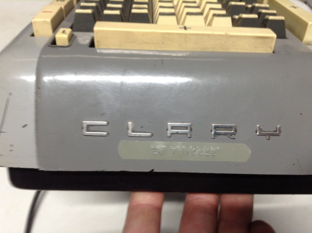 Vintage Clary Adding Machine