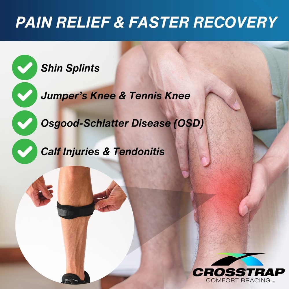 Shin Splint | Adjustable Neoprene Shin Splint & Leg Compression Support Strap...