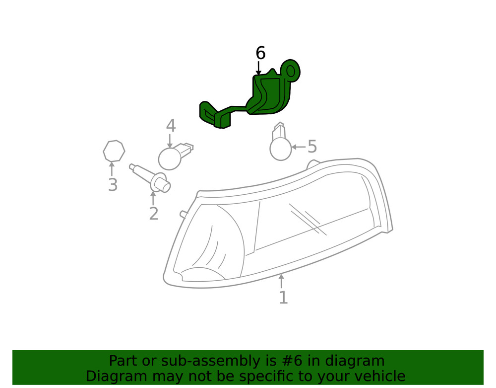 Genuine Ford Socket & Wire 6W3Z-15A434-AA