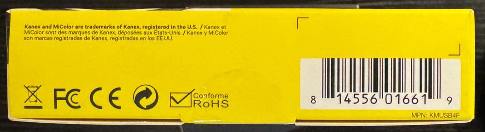 2/$19.99 Kanex"MiColor Micro USB ChargeSync 4' Cable" (KMUSB4F)