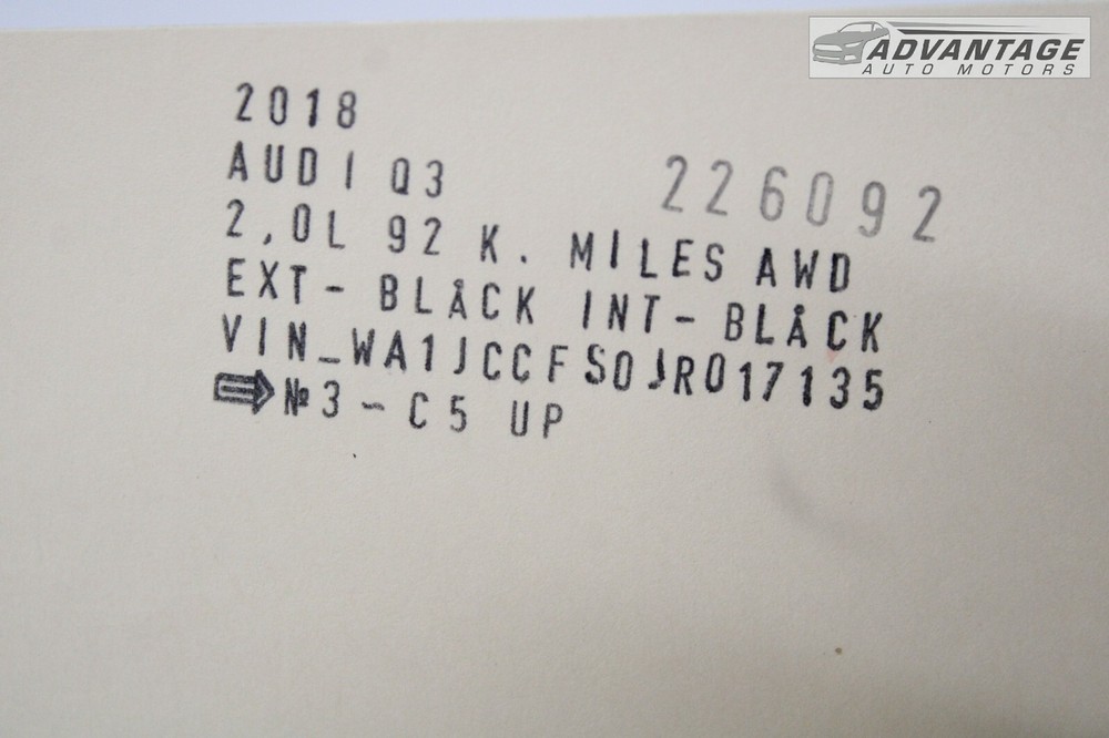 2015-2018 AUDI Q3 2.0L ENGINE COMPUTER MODULE BRACKET HOLDER TRAY 1T0971739G OEM