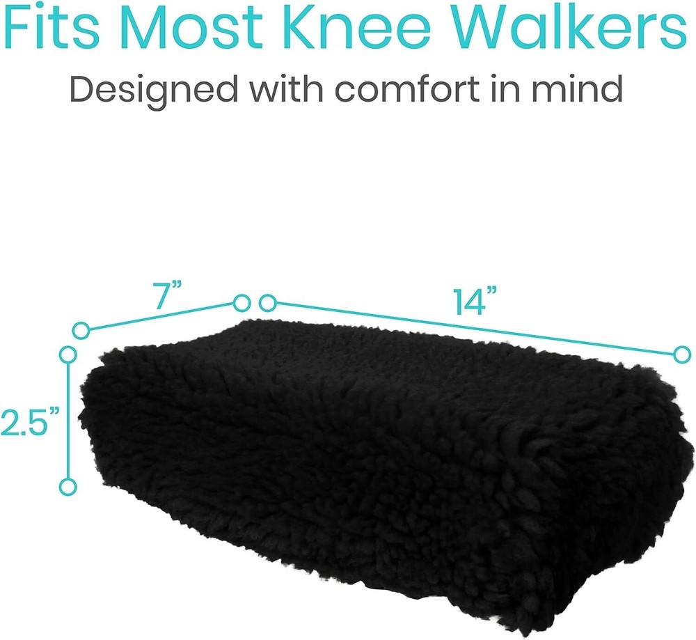 Azoob Universal Knee Walker Knee Rest Cover With Extra Foam Padding
