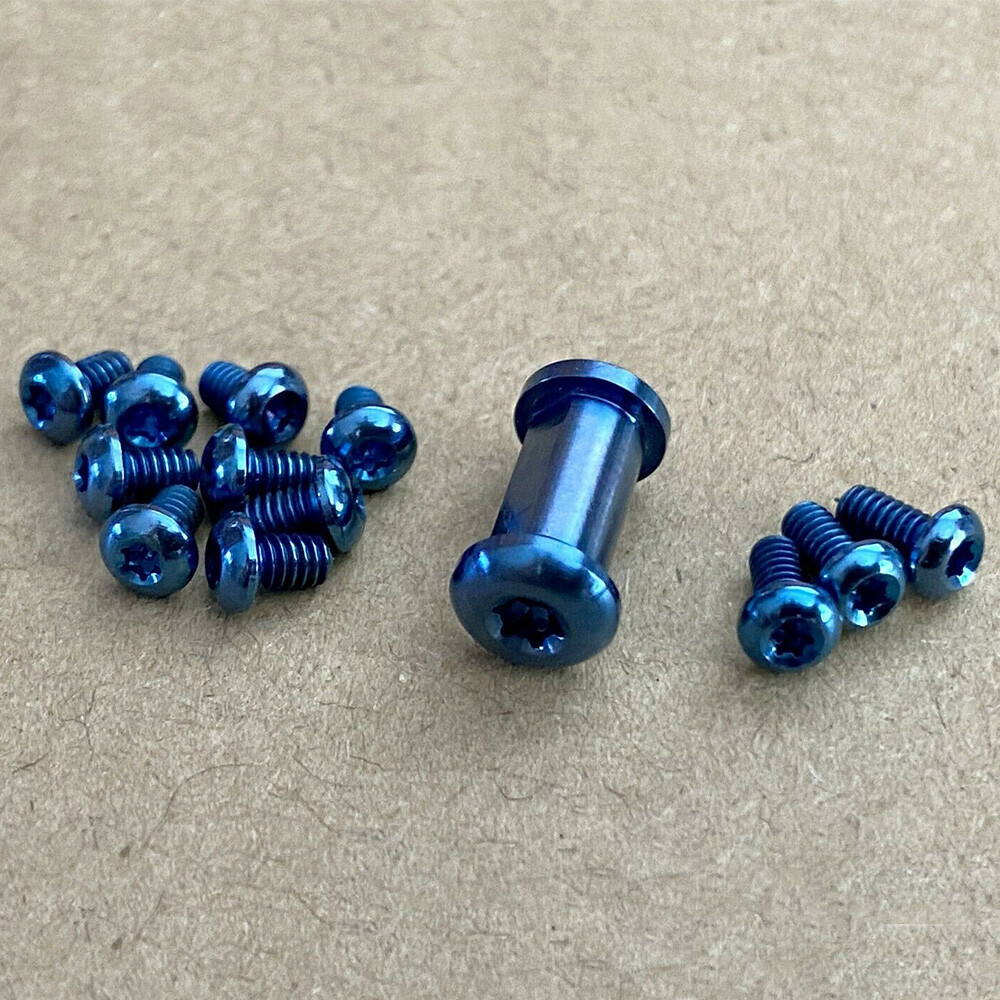 Anodized Blue Titanium Screw & Pivot Set For Benchmade 940 Osborne