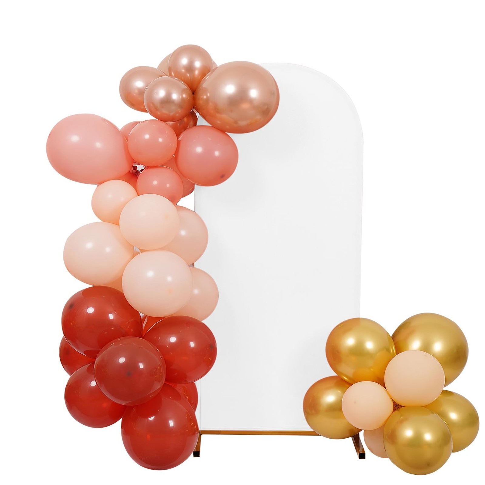 Peomeise 6.6FT Wedding Arch Cover，White Arch Backdrop Cover Stretchy Span