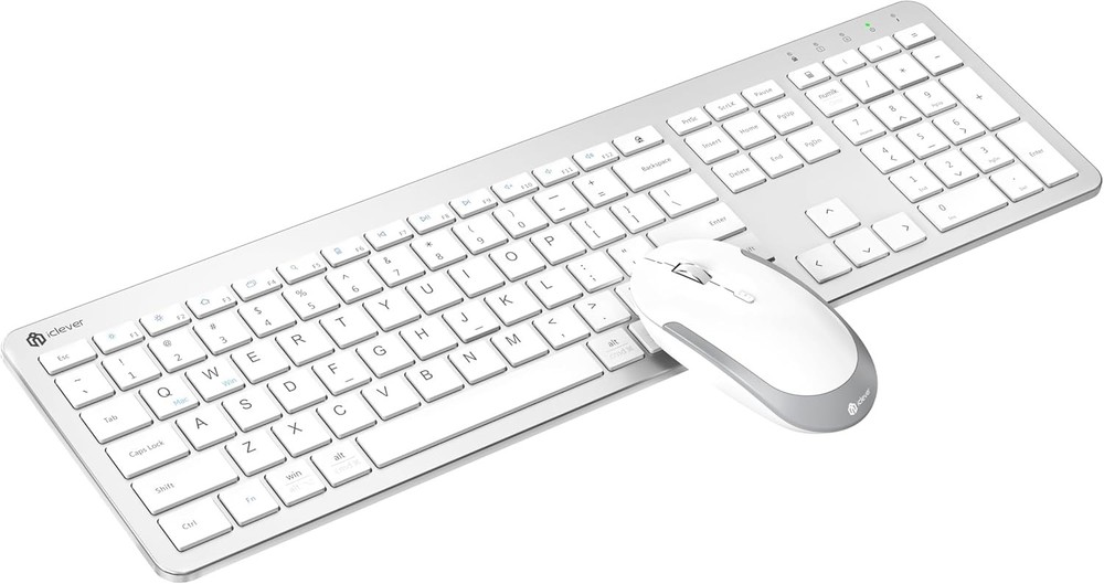Wireless Keyboard and Mouse Combo Set for Apple Mac, Slim Size