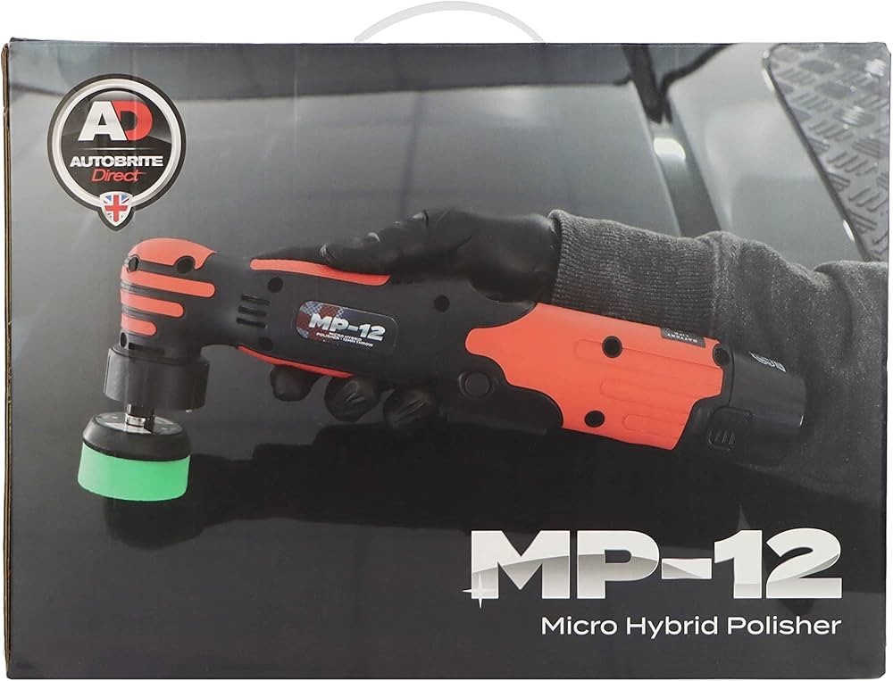 Autobrite Direct - MP-12 |Cordless Micro Machine Polisher |Includes Pads, Case