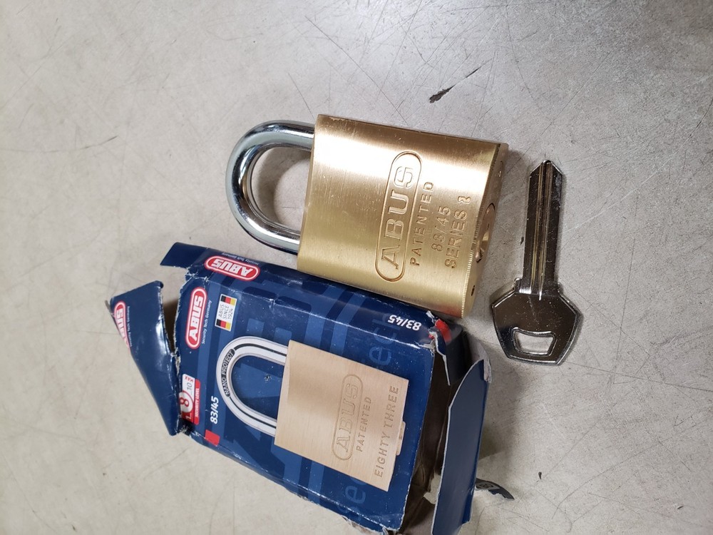 ABUS 83/45 Solid Brass Padlock w/ Key In Box OB#3000