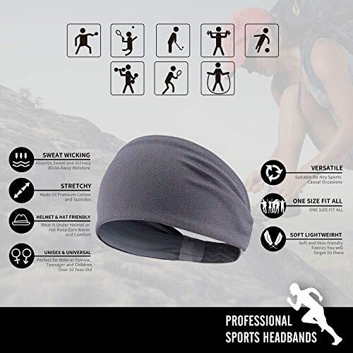 Workout Fitness Headbands for Women Men Wide Hair Band Non-Slip Sport Head Bands