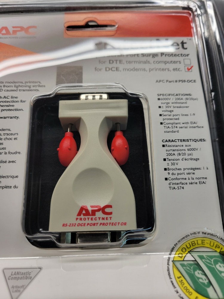 APC PS9-DCE ProtectNet 9 Pin Surge Protector.