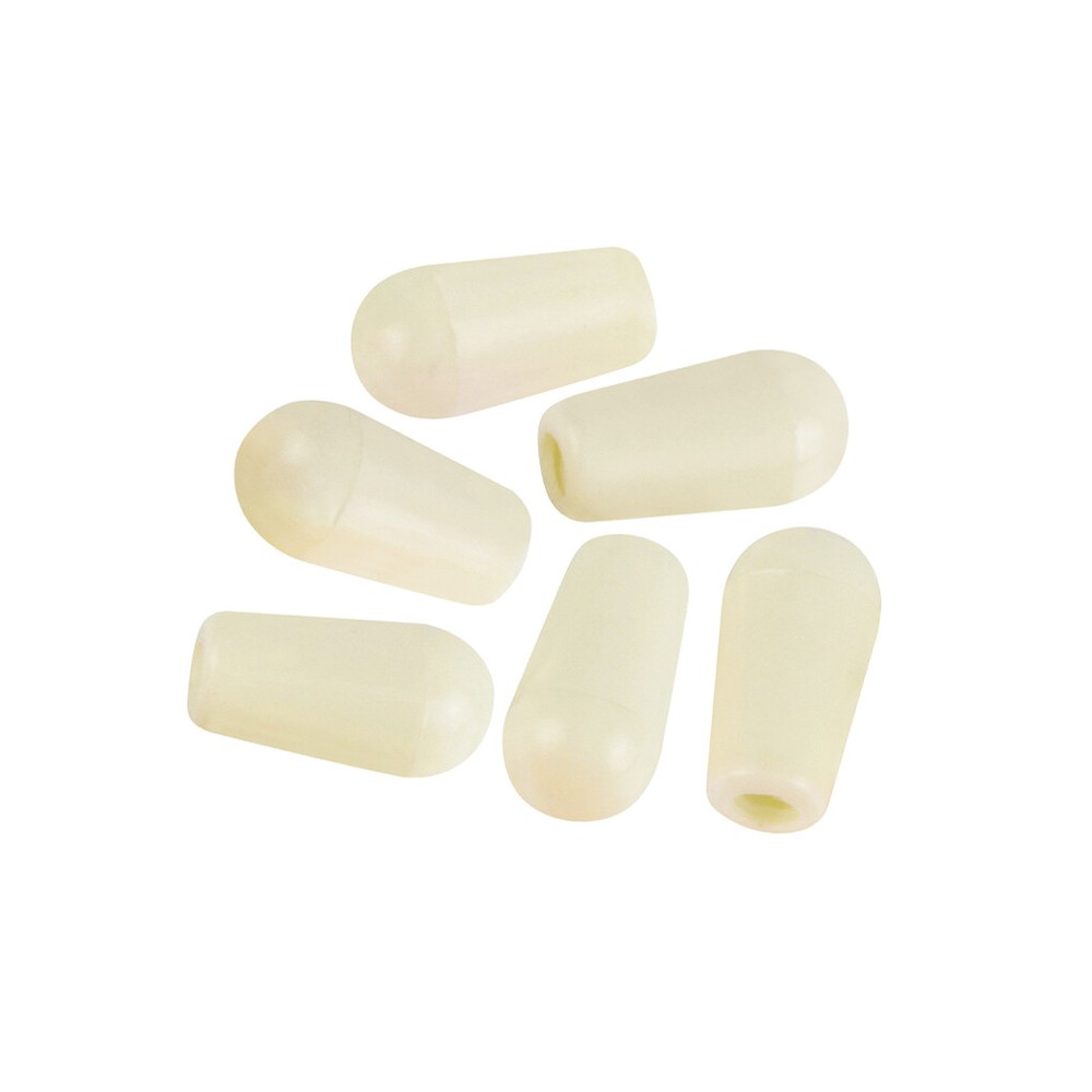 6 x Guitar 3 Way Toggle Tips 4mm Pickup Selector Knobs in 11 Colors Optional