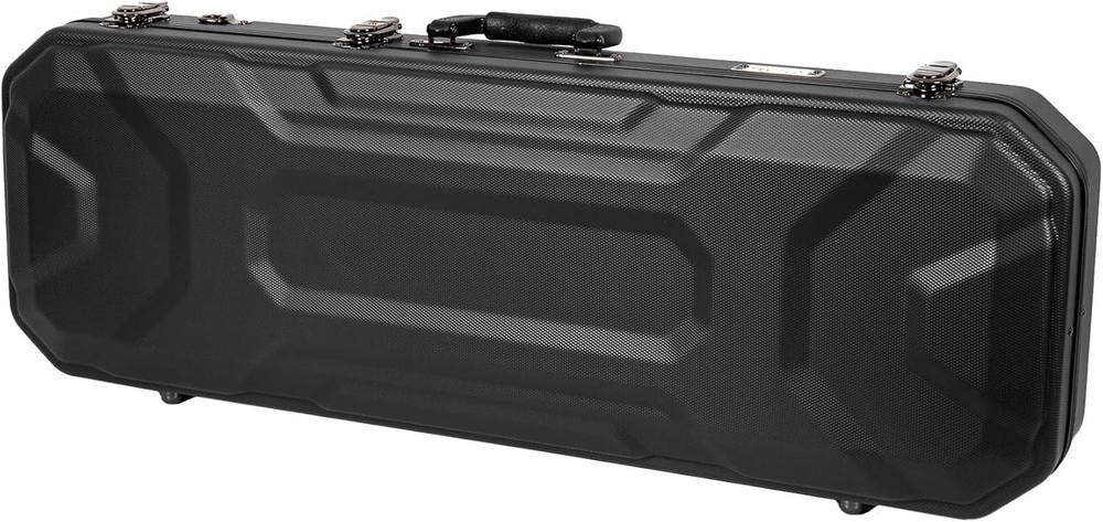 4/4 Size Violin Case | ABS Molded Hardshell with Interior Compartment, 2 Bow Hol