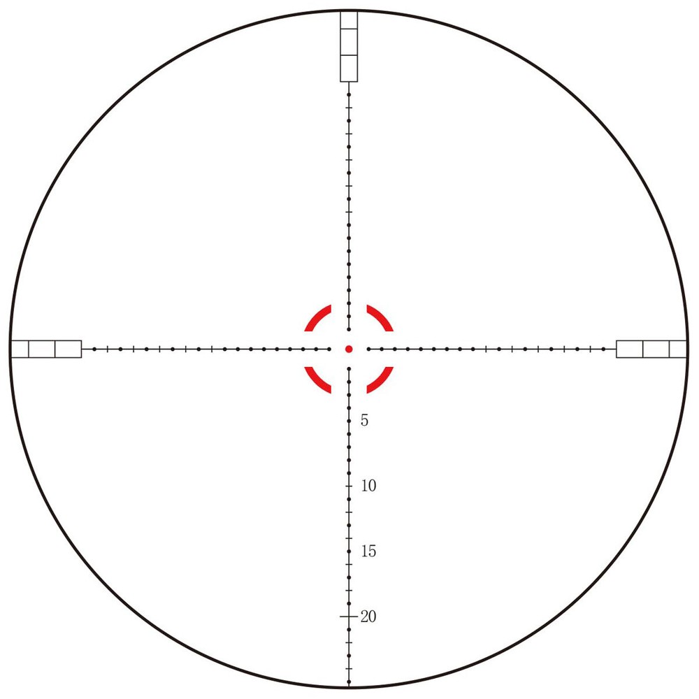 Compact 4x30 Rifle Scope Illuminated Customized-Dot Reticle w/ 30mm Offset Mount