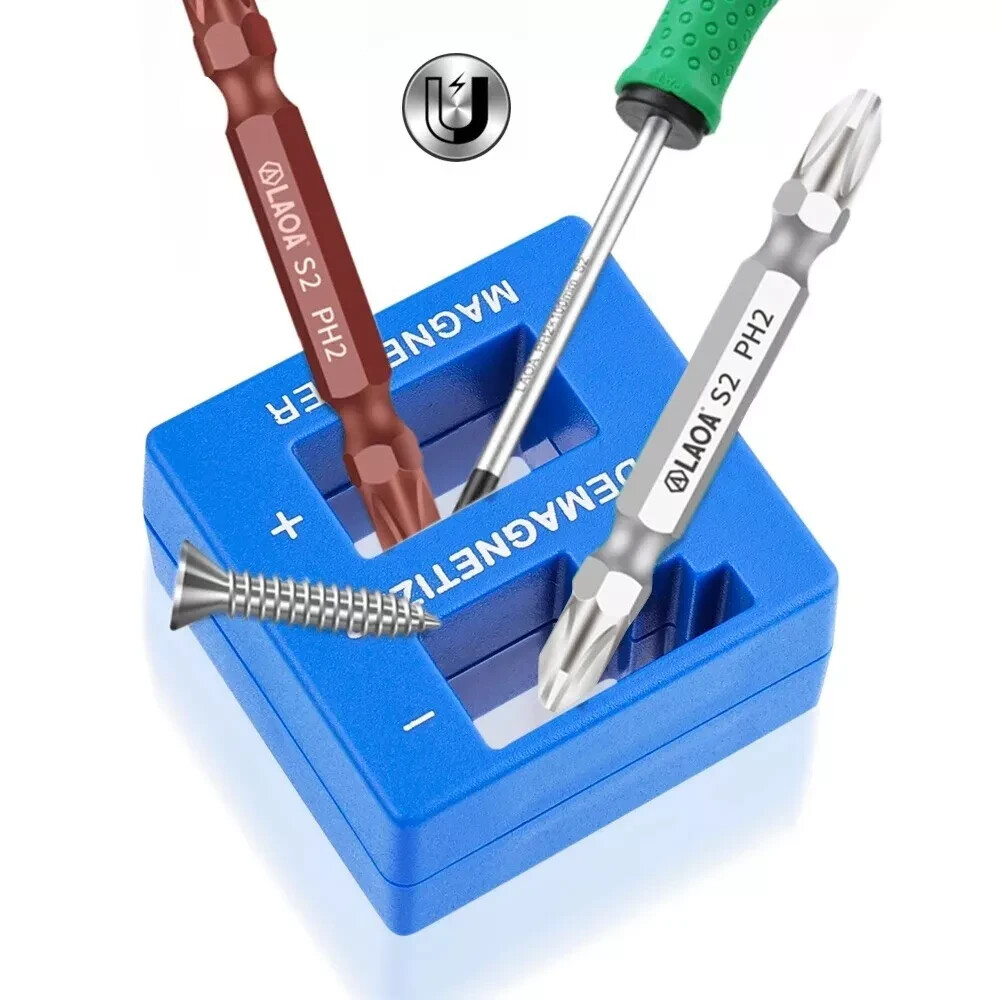 MAGNETIZER DEMAGNETIZER MAGNETIC TOOL FOR SCREWDRIVER TIPS SCREW BITS PICK UP