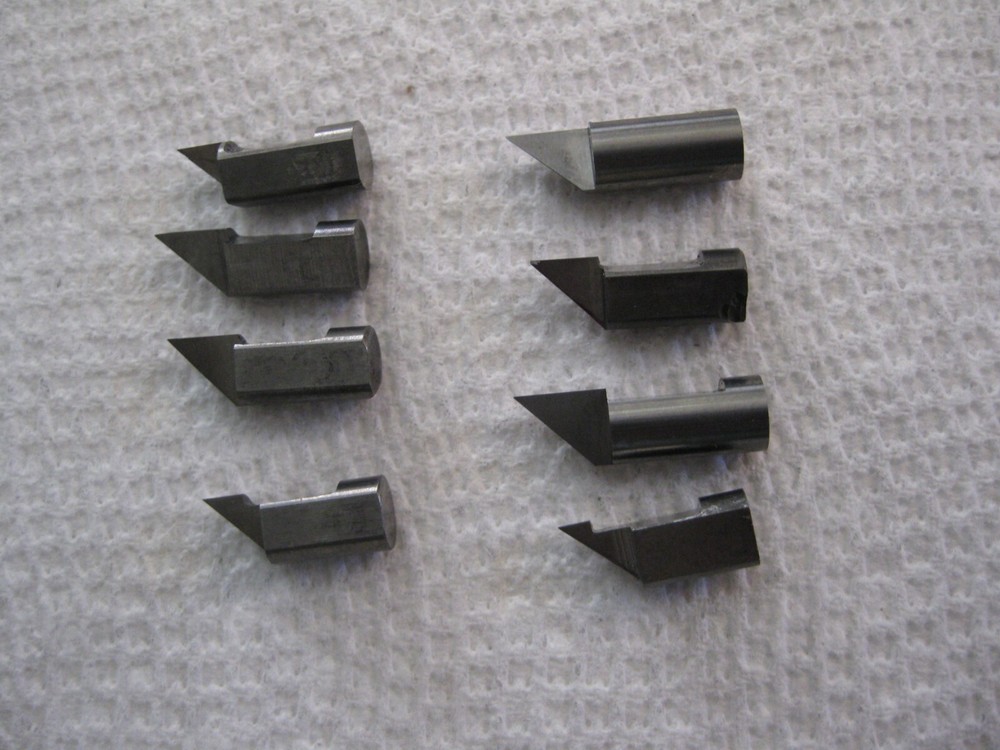 1/4" Diameter Solid Carbide Boring Tips .612" to .8" long 8pc Lot
