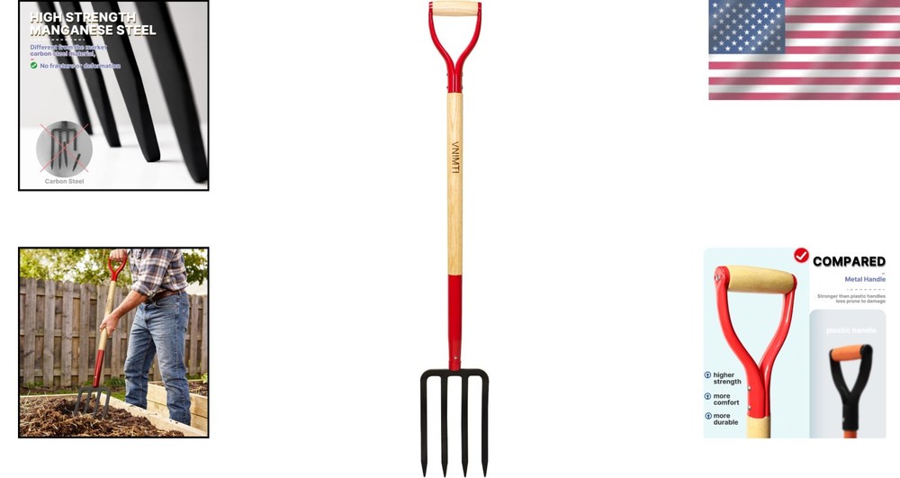 Strong Compost Fork for Gardening