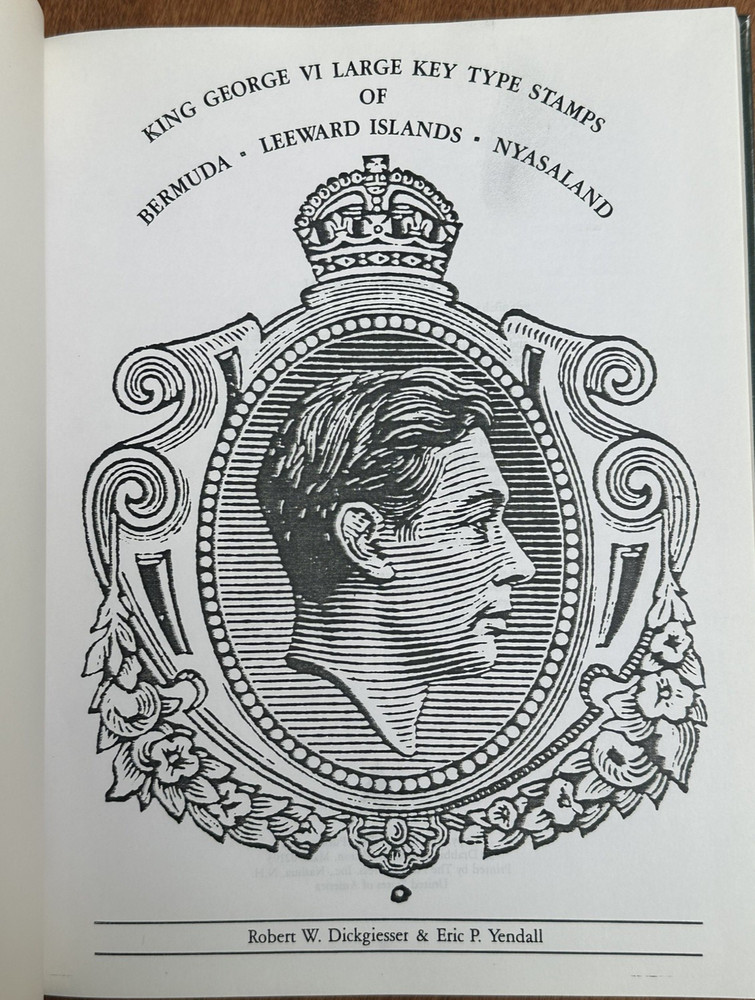 King George VI Large Key Bermuda Leeward Nyasaland Robert W. Dockgiesser