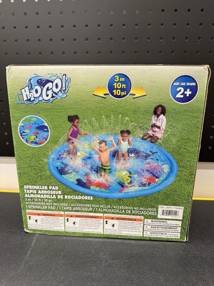 H2OGO! 10ft (3.05m) Underwater Adventure Sprinkler Pad (2+) Shallow Wading Pool