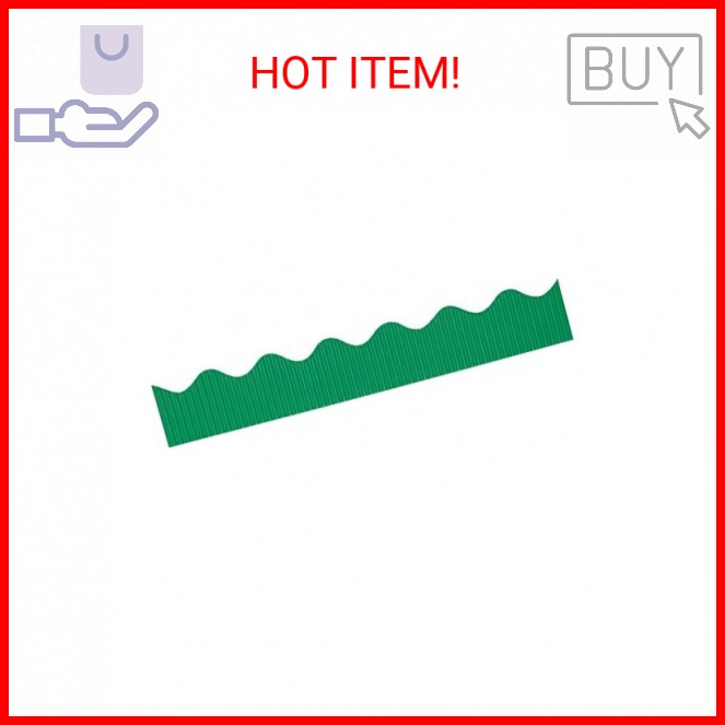 Solid Color Bordette Decorative Borders Emerald Green