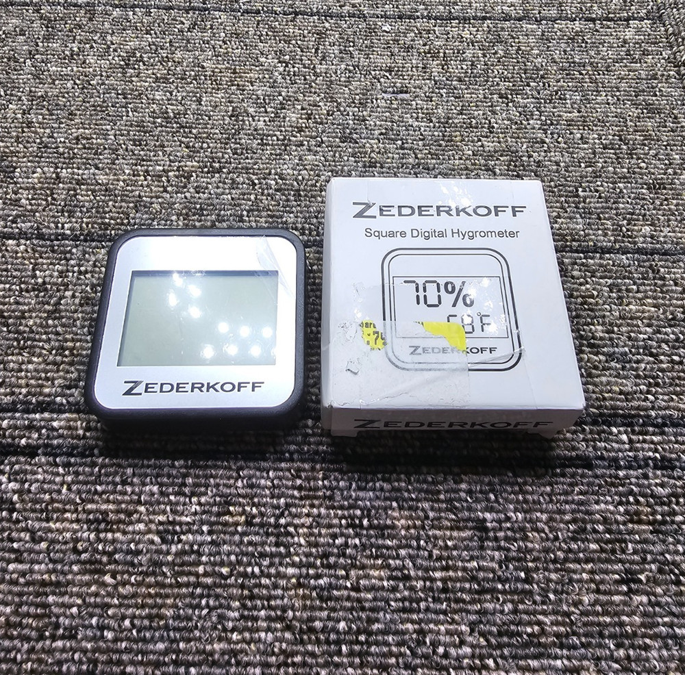 ZEDERKOFF Square Digital Hygrometer Thermometer