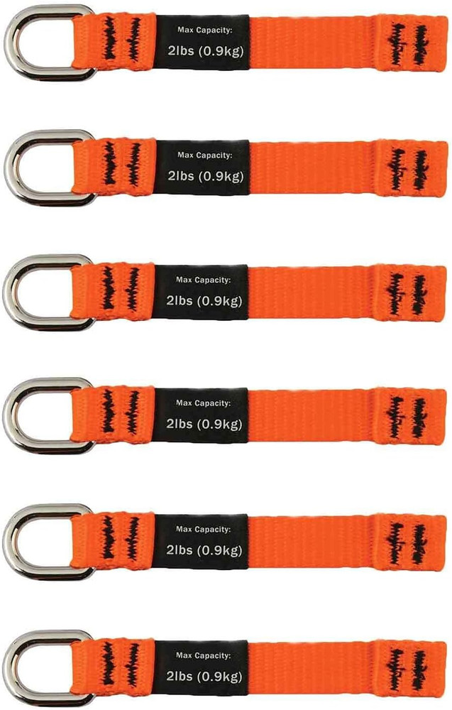 Squids 3700 Web Tool Tail Attachments, 6-Pack, 2 Pounds, Medium Length|4.5,Orang