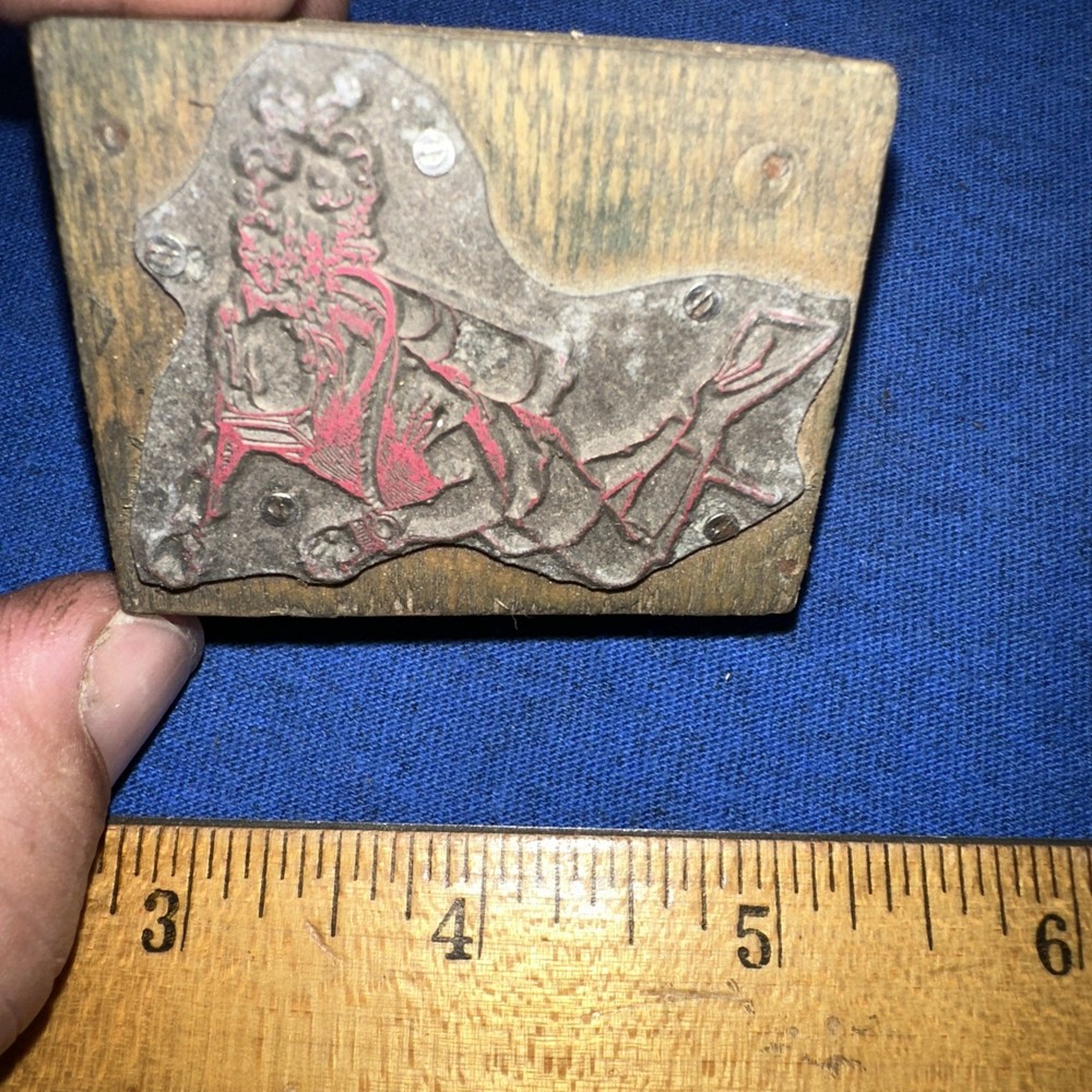 Print Block ( Scuba Diver?? ) Unknown Image￼