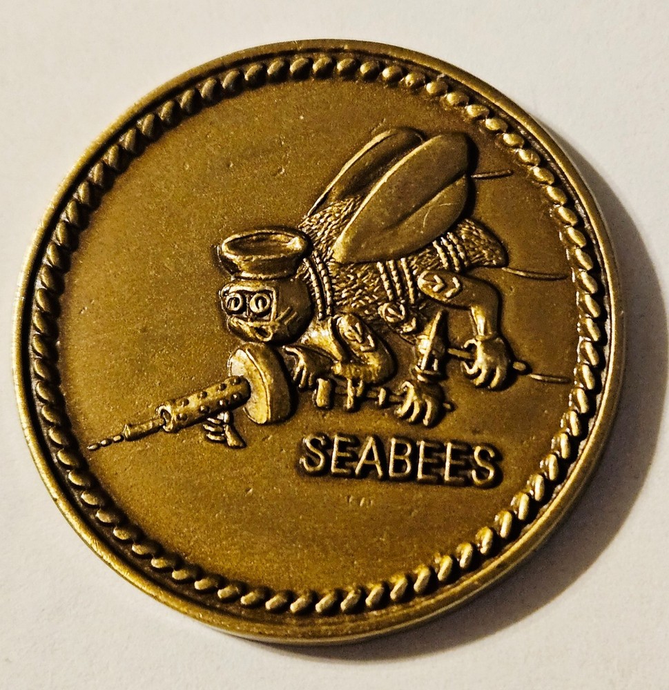 Commander Third Naval Construction Brigade Pacific SEABEES USN Challenge Coin