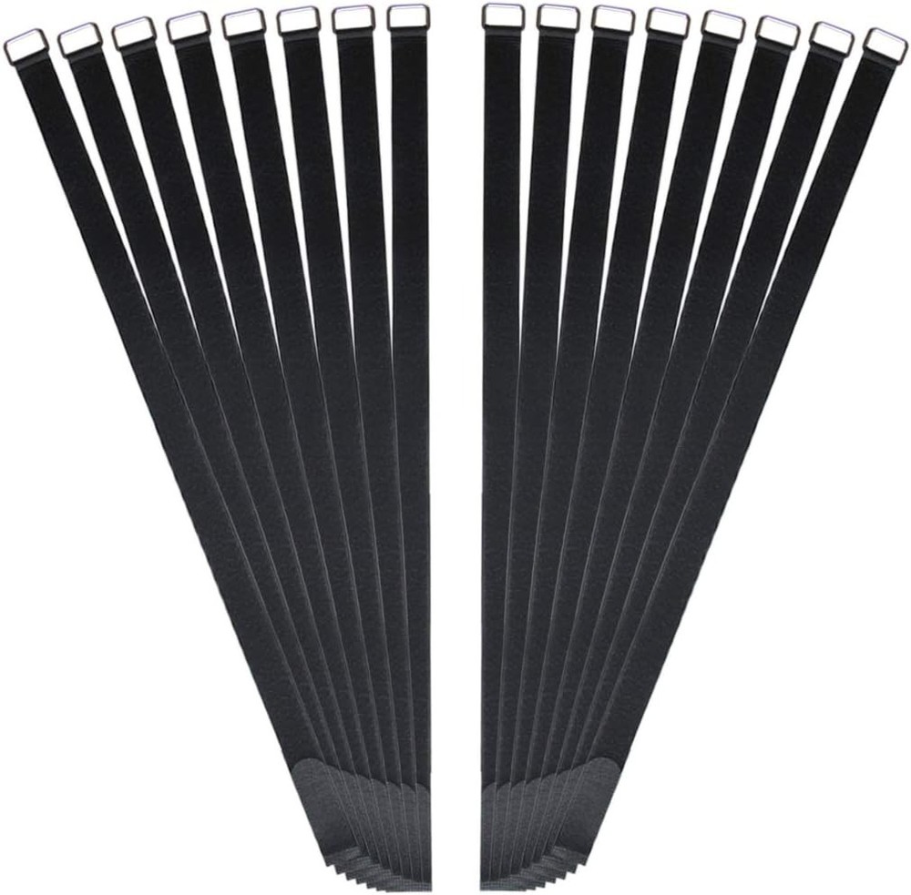 30-Inch Reusable Adjustable Nylon Cable Straps - 16 Pack for Versatile Securing