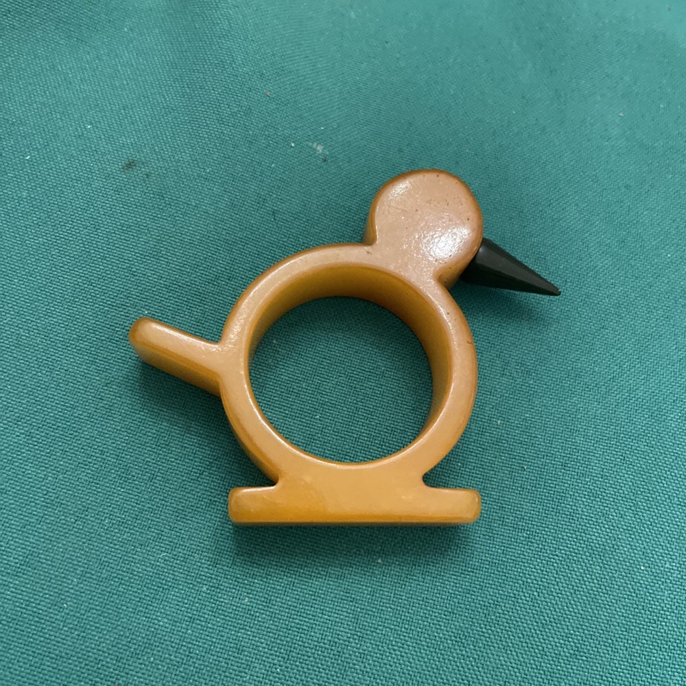 Bakelite Bird Napkin Holder, Butterscotch