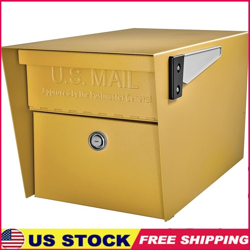 USPS Approved Locking Mailbox Security Parcel Drop Anti-Pry Steel Construction