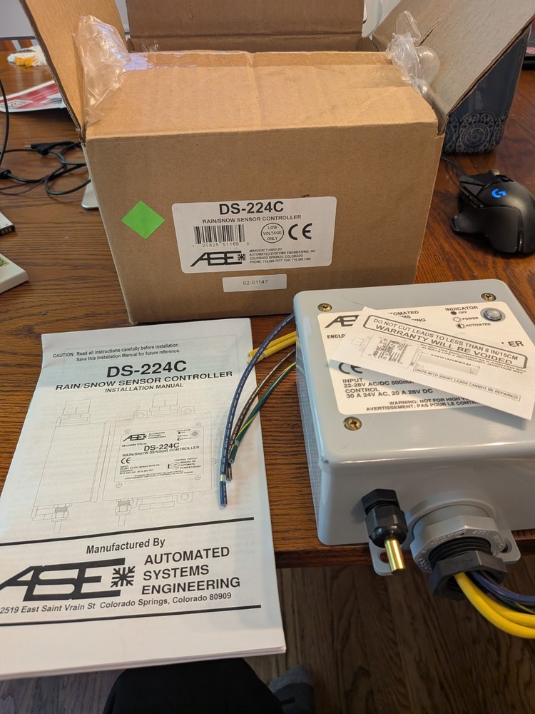 New DS-224C 22-28V Rain/Snow Sensor Control