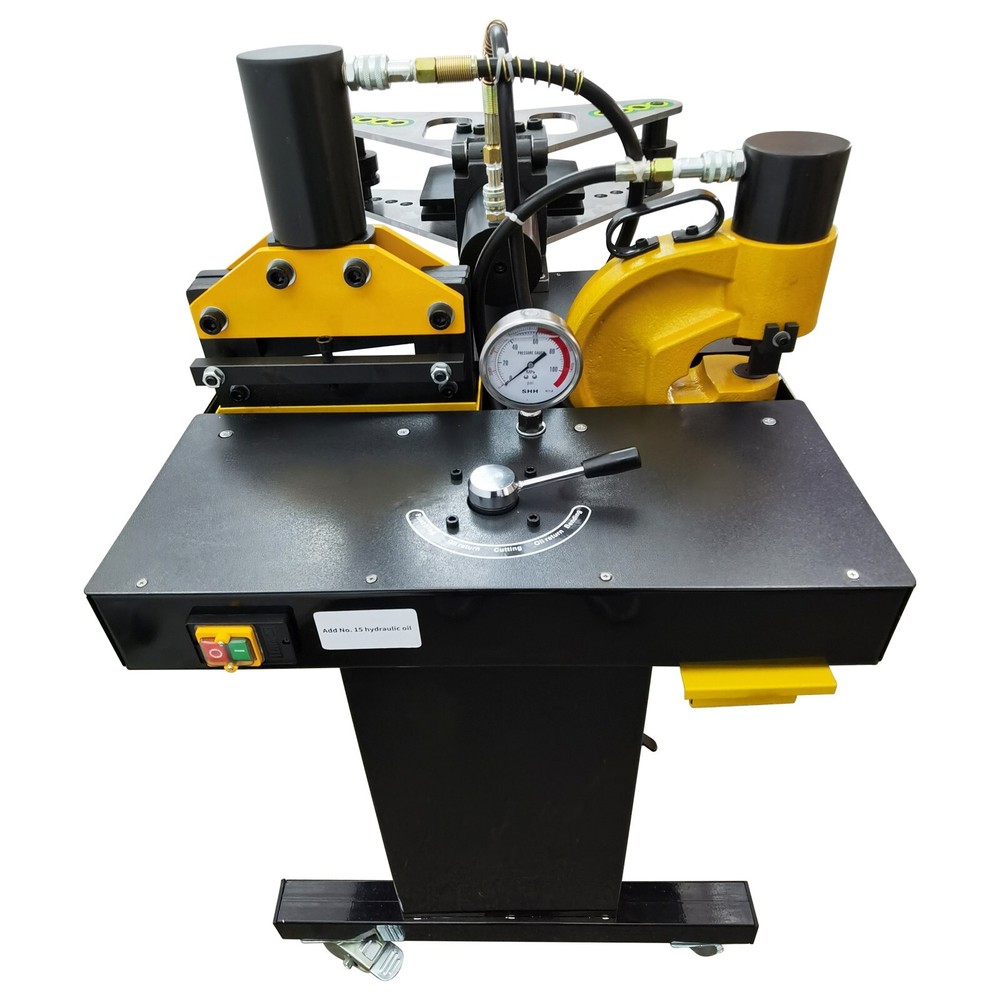 5in1 Multifunctional Busbar Processor 110V 750W Bus Processing Machine 55ton Knu