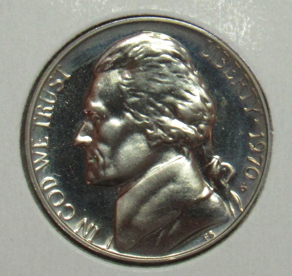 1970 S Proof Jefferson Nickel