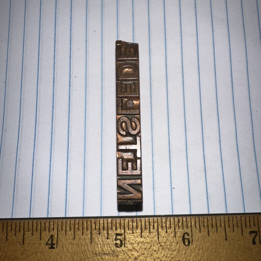 Print Block ( NETSLEDE ) Copper Face