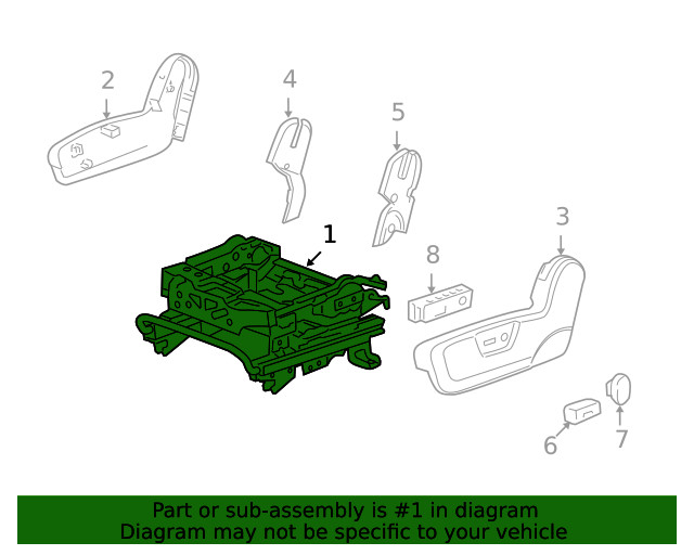 Genuine GM Seat Adjuster 96839488