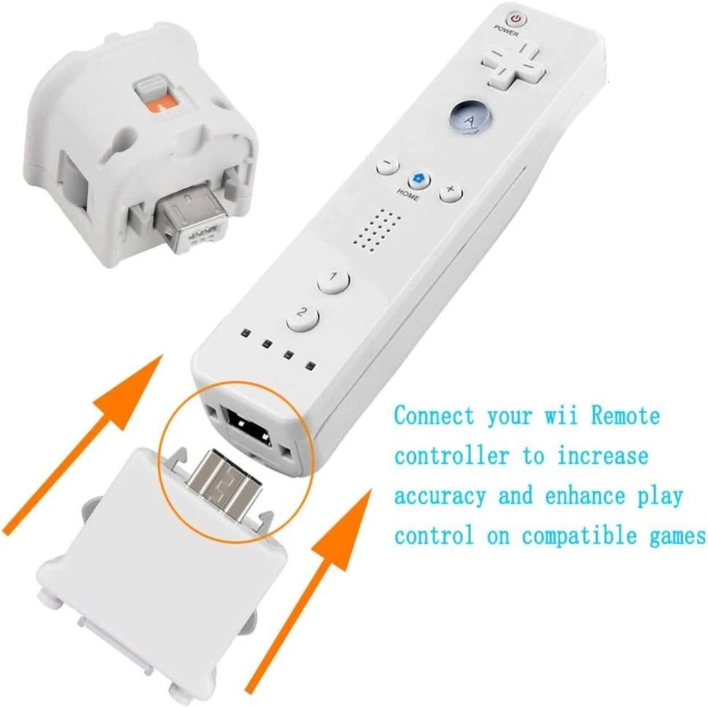 2PC For Wii Motion Plus Sensor Adapter Attachment Nintendo Wii /Wii U Controller