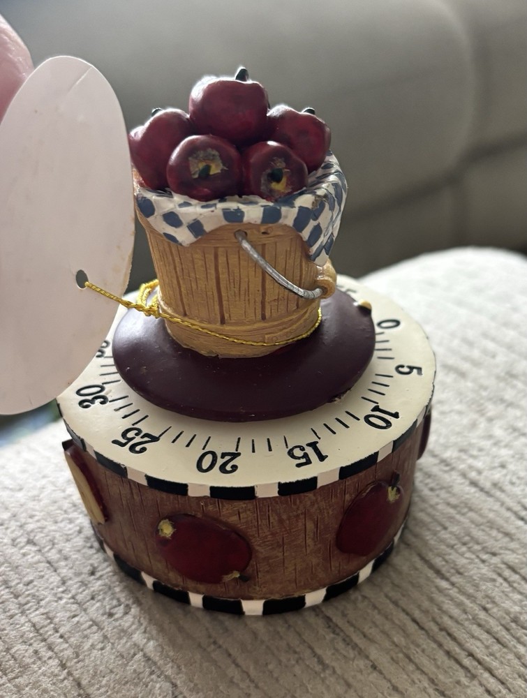 Apples In Basket Kitchen Timer 1 Hour Cooking Timer Vintage Kitchen Timer