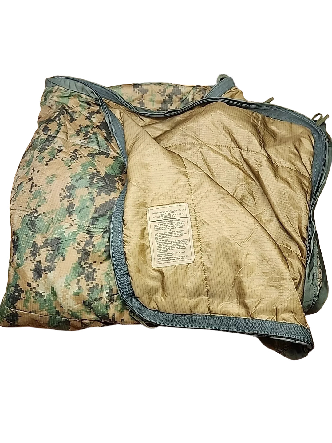 USMC MARPAT Zippered Poncho Liner
